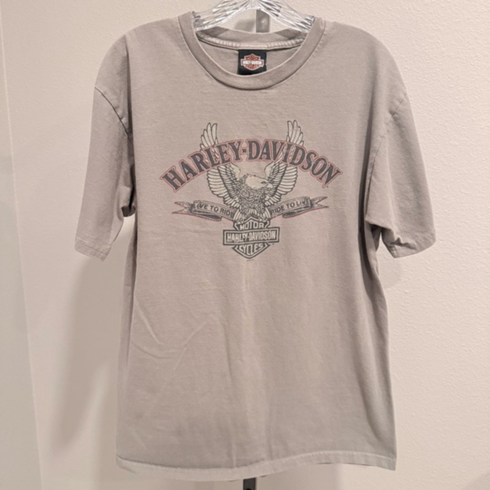 Vintage 2003 Harley-Davidson Tacoma, WA graphic short sleeve Tshirt size large
